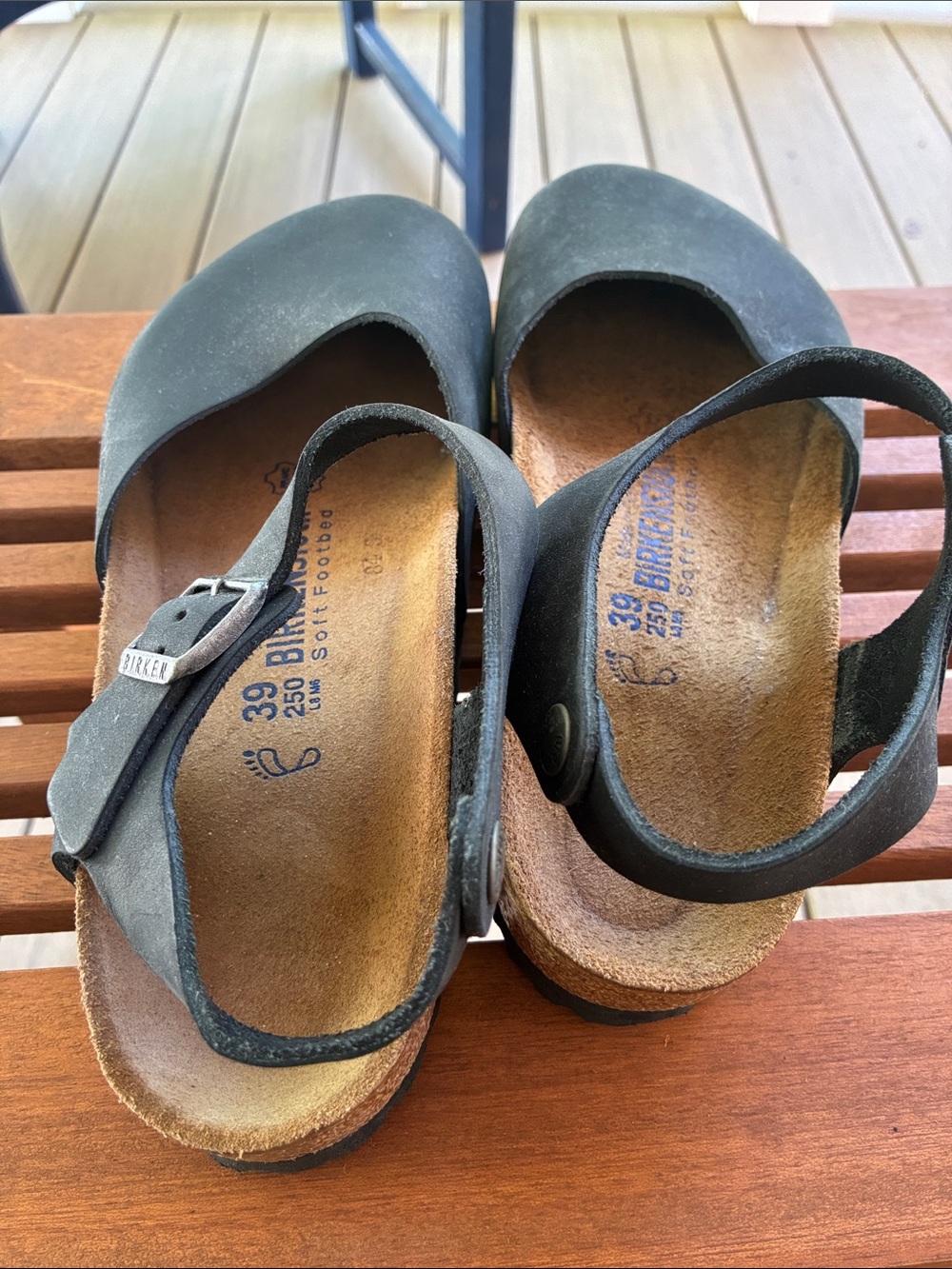 Birkenstock Messina Mary Jane sandals shoes in black nubuck leather - Picture 2 of 7